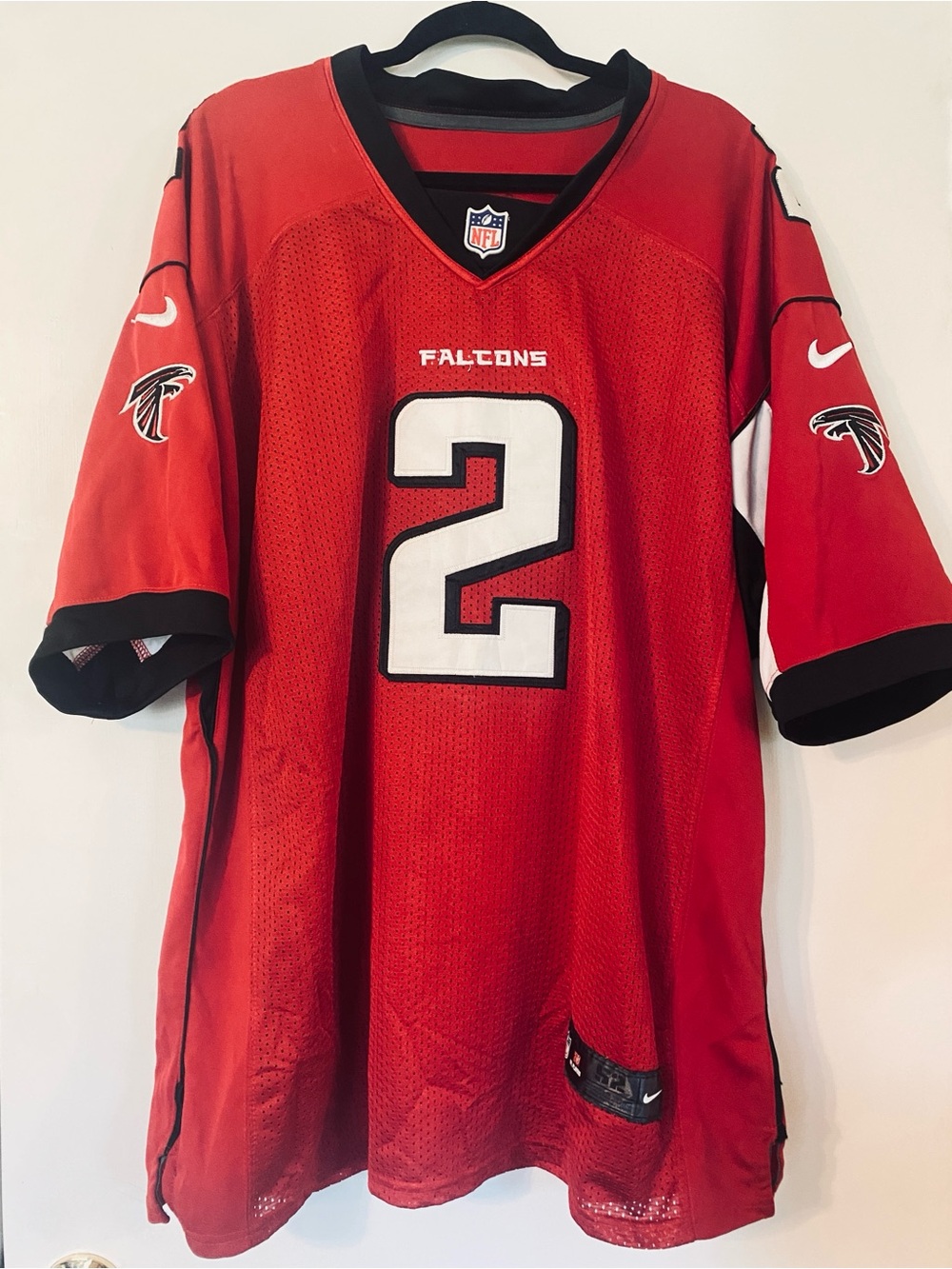 Nike NFL Matt Ryan 2 Atlanta Falcons On Field Football Jersey 52 XL Red